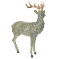 Green Polyresin Deer Figurine