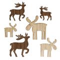 Floristik24 Mix reindeer for sprinkling brown, nature 3cm - 5cm 72pcs