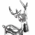 Floristik24 Deco figure deer silver H17cm 2pcs