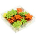 Floristik24 Wooden flowers 4cm ass. 72pcs