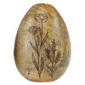Floristik24 Wooden eggs natural mango wood Easter eggs made of wood floral decoration H10cm 3pcs