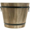 Floristik24 Planter wood round with handles Vintage plant pot Ø40cm
