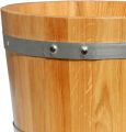 Floristik24 Planter wooden barrel oak Ø39cm