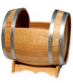 Floristik24 Planting barrel, wooden barrel oak lying Ø41cm