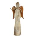 Floristik24 Wooden figure angel rust 28cm