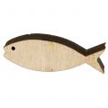 Floristik24 Scatter decoration wooden fish 5cm 16pcs