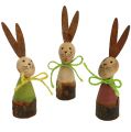 Floristik24 Wooden bunny assorted 8cm 6pcs