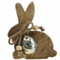 Floristik24 Wooden rabbit decoration table decoration Easter mango wood 8.5×4×10cm