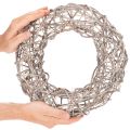 Natural White Wooden Wreath Ø30cm H9.5cm | Floristik24.co.uk