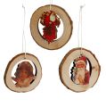 Floristik24 Wooden ring with picture 6pcs