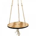 Floristik24 Plant swing, flower tray on a rope, hanging basket with macrame Ø34cm L84cm