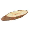 Floristik24 Wooden discs oval table decoration craft supplies 6.5–8cm 450g