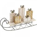 Floristik24 Sleigh with gifts, advent, decoration for Christmas L37.5cm H23cm
