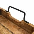 Floristik24 Wooden tray with handles mango antique look 38.5 × 25cm