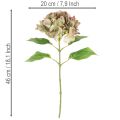 Artificial hydrangea decorative flower with stem, 46cm | Floristik24.co.uk