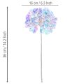 Artificial Hydrangea Branches in Iridescent Colors, 36cm, Set of 2 | Floristik24.co.uk