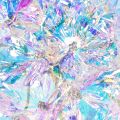 Artificial Hydrangea Branches in Iridescent Colors, 36cm, Set of 2 | Floristik24.co.uk