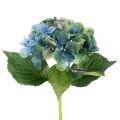 Floristik24 Artificial Hydrangea Stem Blue and Green 53cm