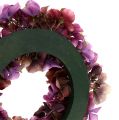 Floristik24 Hydrangea wreath Ø35cm Purple, Lilla