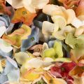 Künstlicher Hydrangea-Kranz, bunt, 55 cm, Kunststoff und künstlicher Seidenstoff, Tür- und Wanddekoration | Floristik24.co.uk