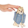 Dekofigur Sitting Puppy in Gift Box Resin 20cm | Floristik24.co.uk