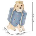 Dekofigur Sitting Puppy in Gift Box Resin 20cm | Floristik24.co.uk