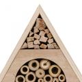 Floristik24 Insect Hotel Honeycomb Bee Hotel Wood White Natural H18.5cm 2pcs