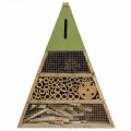 Floristik24 Insect Hotel Insect House Wood Green Yellow 30.5x39cm