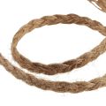 Floristik24 Jute ribbon braided jute cord wooden spool natural 10mm 6m