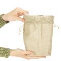 Jute bag 13.5×11cm H25cm | Floristik24.co.uk