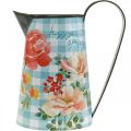 Floristik24 Flower vase deco jug metal vintage garden decoration planter H23cm