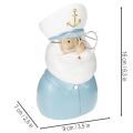 ProductName  
Maritime Captain Decorative Figure with Glasses and Hat – 16cm  

ProductDescription  
<div>  
<h2>Charming Maritime Captain Ornament for Nautical Décor</h2>  
<p>  
This 16cm decorative captain figure is the perfect addition to a home with  | Floristik24.co.uk