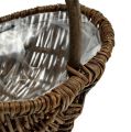 Floristik24 Potato basket 32cm with natural foil