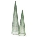 Floristik24 Green Metal Floral Cones Set – 47 cm and 62 cm