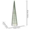 Green Metal Floral Cones Set – 47 cm and 62 cm | Floristik24.co.uk
