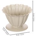 **Cream Decorative Bowl with Flower Petal Design, 9cm**

```html
<h2>Cream Decorative Bowl for Home and Seasonal Styling</h2>

<p>This cream decorative bowl, shaped like an open flower, adds subtle elegance to your home décor. With a height of 9cm, it off | Floristik24.co.uk