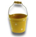 Floristik24 Ceramic bucket big yellow