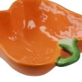 Floristik24 Ceramic bowl decorative bowl pepper orange 11.5x10x4cm 2pcs