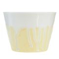 Floristik24 Citronella candle in pot ceramic yellow cream Ø8,5cm