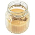 Floristik24 Candle Citronella scented candle glass lid honey H11,5cm