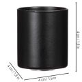 Candle Holders with Magnet Matte Black 4cm Set of 4 | Floristik24.co.uk