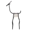 Candle Holder Reindeer Black Metal with Removable Tealight Glass 28cm | Floristik24.co.uk
