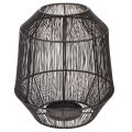 Black Decorative Lantern Wire Basket Modern style Ø24cm H28cm | Floristik24.co.uk