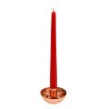 Floristik24 Candlestick for pointed candle copper Ø8cm H5cm