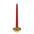 Floristik24 Candle holder for taper candles gold Ø8cm H5cm