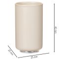 Cream White Magnetic Taper Candle Holders Set of 4, 25mm Diameter | Floristik24.co.uk