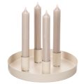 Cream White Magnetic Taper