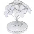 Floristik24 Spring decorations, metal candlesticks with flowers, wedding decorations, candle holders, table decorations