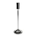 Floristik24 Candlestick for pointed candle silver 30cm