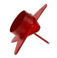 Floristik24 Candle holder star shape for tealight 10x7cm red